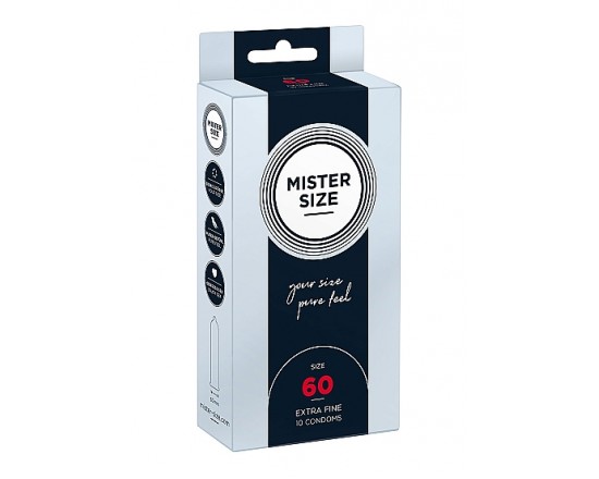 Mister Size – 60mm – 10stk Tynne Kondomer 1
