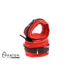 Avalon - ENSNARE - Polstrete Handcuffs Rød og Svart