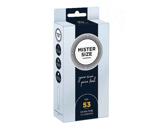 Mister Size – 53mm – 10stk Tynne Kondomer 1