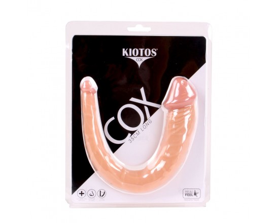 Kiotos COX - Dobbeldildo - Lys Hudfarget 1