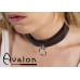Avalon - SECRET - Collar med blank overflate og O-ring - Sort 1