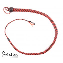 Avalon - SERPENT - Bullwhip heavy handle, Sort og rød 1,3 m 