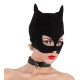 Bad Kitty - Cat Mask med åpne øyne - Sort