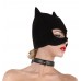 Bad Kitty - Cat Mask med åpne øyne - Sort 1