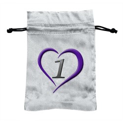 Erotisk - Liten Oppbevaringspose til Leketøy - 15x10 cm - Sølv