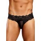 Male Power - Scandal Lace - Microstring - Sort