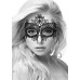 Ouch! Black & White - Queen maskerademaske med Blonder - Sort 1