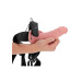 Realrock - Hollow Strap-on uten Pung med Vibrasjoner - 8" - 20,5 cm 1