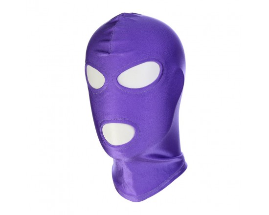 Kiotos - BDSM Hood - Maske med åpning til Øyne og Munn - Lilla 1