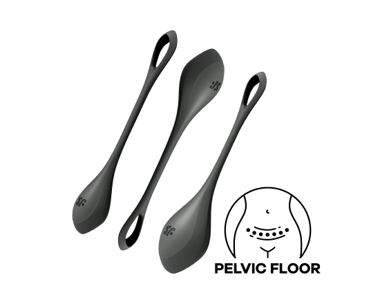 Satisfyer - Yoni Power 2 - Vaginakule Sett - Sort 1