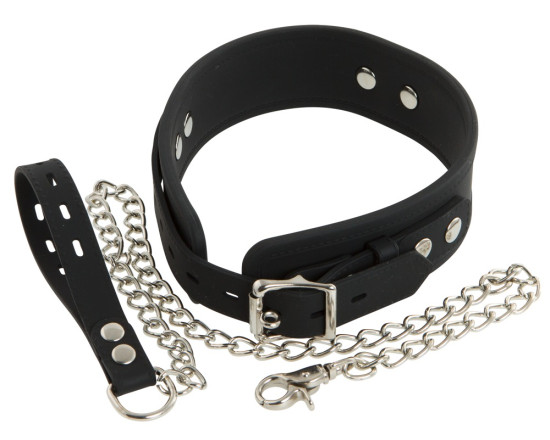 Bad Kitty - Collar i Silikon med lenke 1