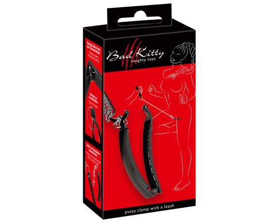 Bad Kitty - Pussy Clamp with Leash - Klemme med bånd 1