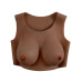 GENDER X - Breast Plate D-Cup - Bryst Protese - Mørk hudfarge 1