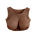 GENDER X - Breast Plate E-Cup - Bryst protese - Mørk hudfarge 1