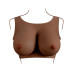 GENDER X - Breast Plate E-Cup - Bryst protese - Mørk hudfarge 1