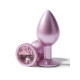 BQS - Rosa buttplug med rosa krystall - Small