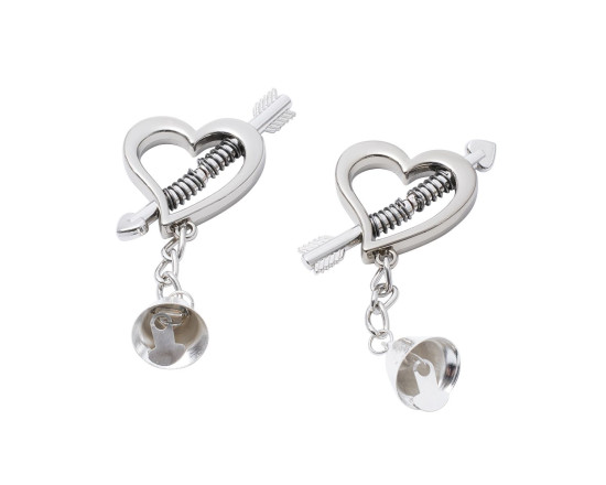 Hjerte Brystklyper i metall 1