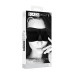 Ouch!  Black & White - Satin Curvy Eyemask - Øyemaske Sort 1