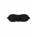 Ouch!  Black & White - Satin Curvy Eyemask - Øyemaske Sort 1