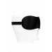 Ouch!  Black & White - Satin Curvy Eyemask - Øyemaske Sort 1