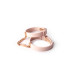 Crave - ID cuff - Armbånd og cuffs i silikon - Rosa og Rosegull 1