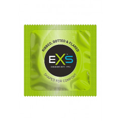 EXS - Kondom med Riller og nupper - 1 stk 