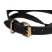 Master Series - Bondage Baddie Collar With O-ring  - Sort/Gull 1