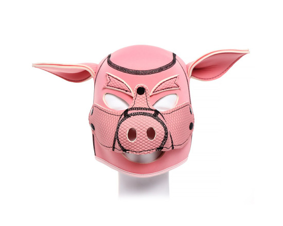 Pink Pig - Neopren Maske - Grisemaske 1