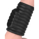 LoveToy -Wave Knights Ring -  Vibrerende Penis sleeve - Enkel Sort