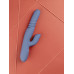 Loveline - Roterende thrusting rabbitvibrator med varme - Blå 1