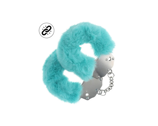 Ouch! Heavy-duty - Fluffy håndjern - Blå 1