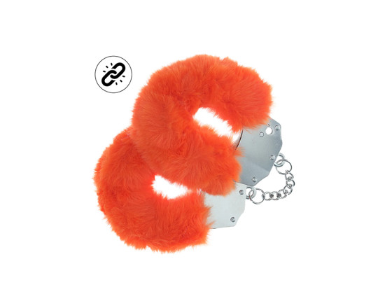 Ouch! Heavy-duty - Fluffy håndjern - Oransje 1