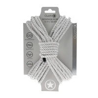 Ouch! Bondagetau - 10 meter - 6mm - Sølv