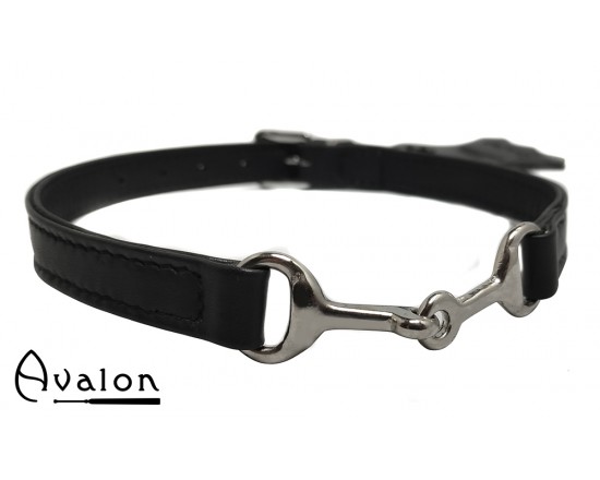 Avalon - Bit - Svart Collar med sølvfarget bitt 1