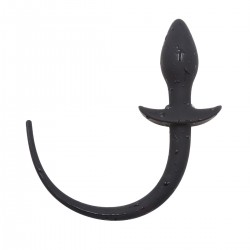 Buttplug med hale - sort 