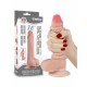 Lovetoy - 7" Sliding Skin Dildo - Lys Hudfarge