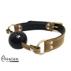 Avalon Viking - QUIET - Brun Gag med Sort Ball 40 mm